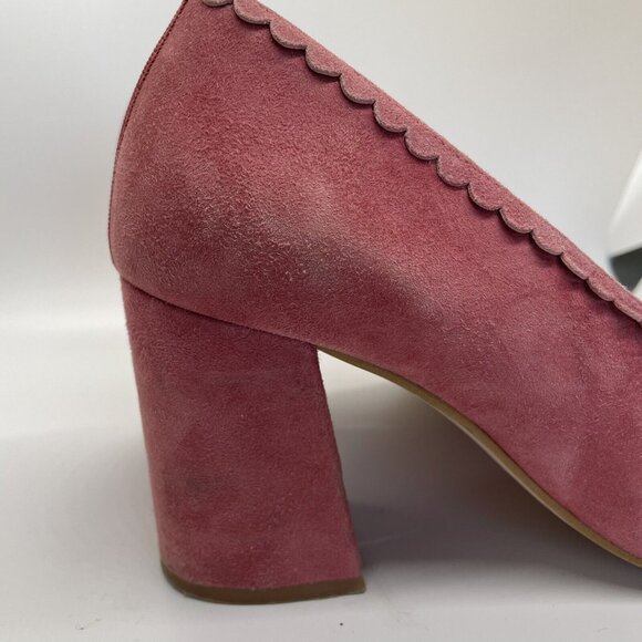 Boden Pink Suede Heels - Picture 5 of 9